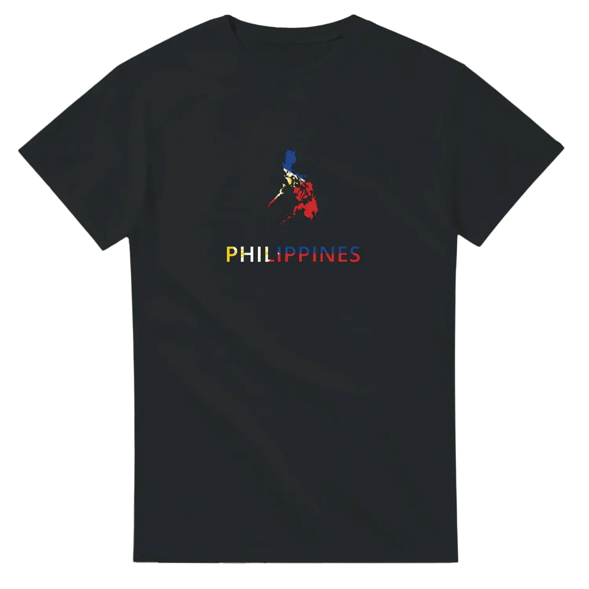 T-shirt drapeau philippines en carte - pixelforma