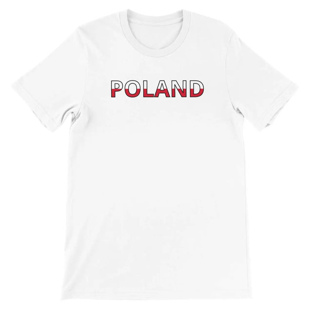 T-shirt drapeau pologne - pixelforma