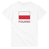 T-shirt drapeau pologne texte - pixelforma