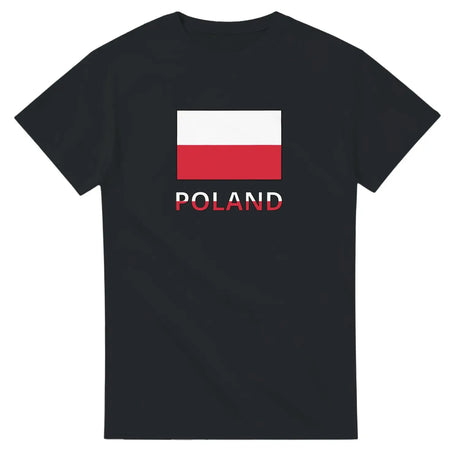 T-shirt drapeau pologne texte - pixelforma