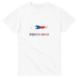 T-shirt drapeau porto rico en carte - pixelforma