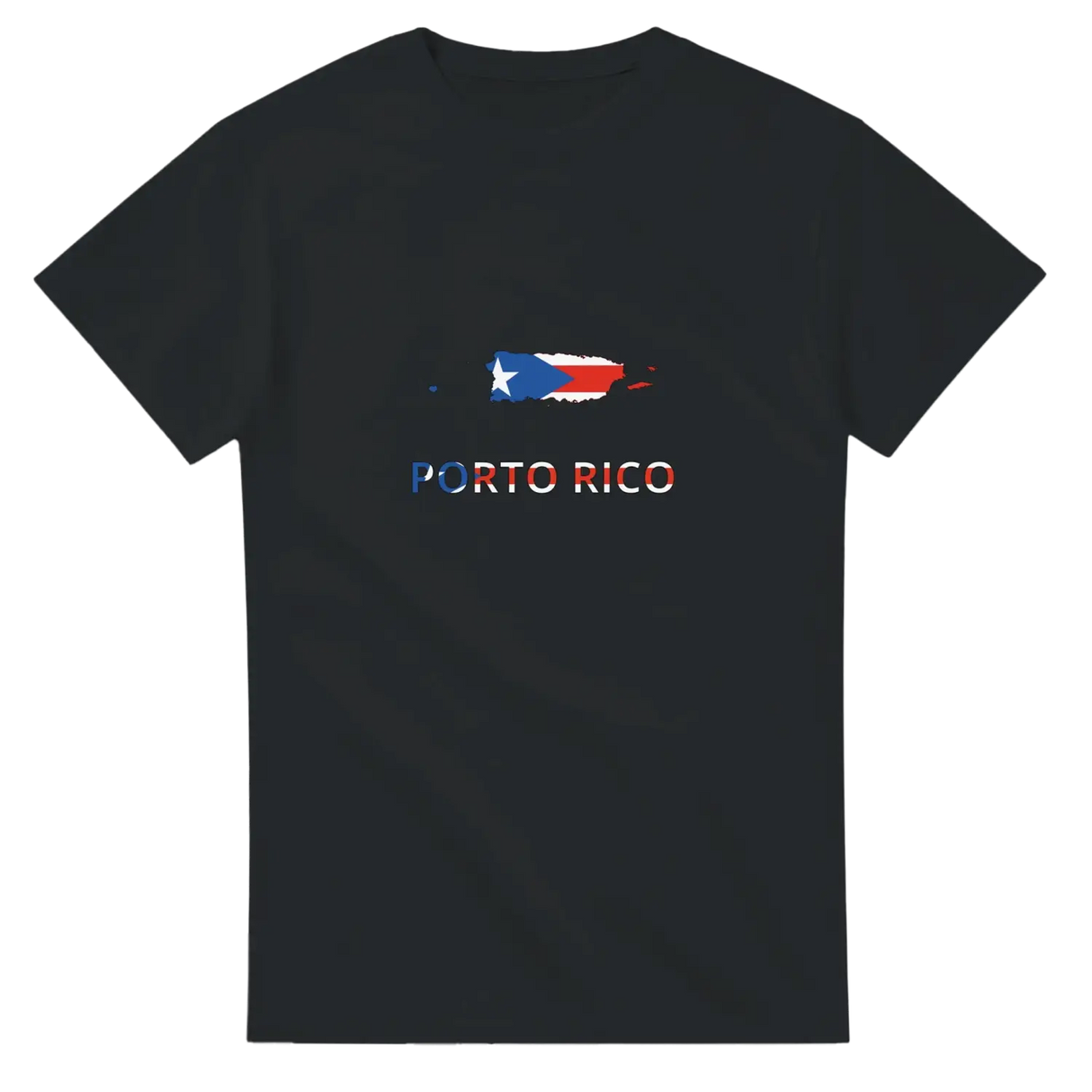 T-shirt drapeau porto rico en carte - pixelforma