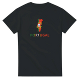 T-shirt drapeau portugal en carte - pixelforma