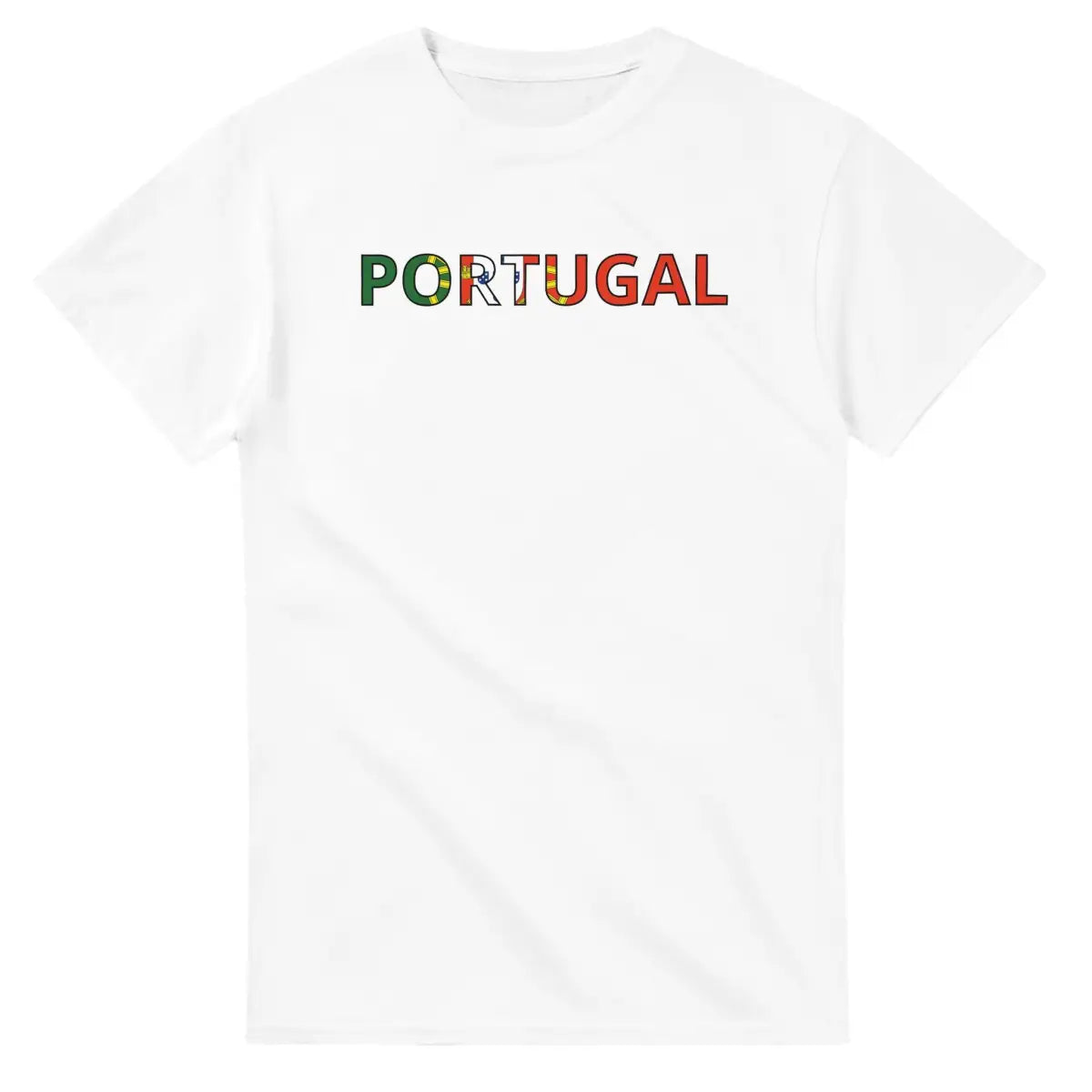 T-shirt Drapeau Portugal en écriture - Pixelforma 