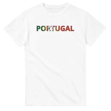 T-shirt Drapeau Portugal en écriture - Pixelforma 