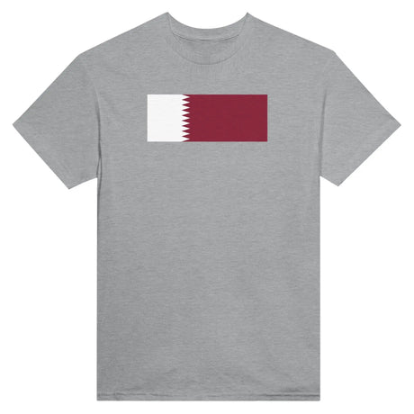T-shirt drapeau qatar brodé coton mélangé élégant