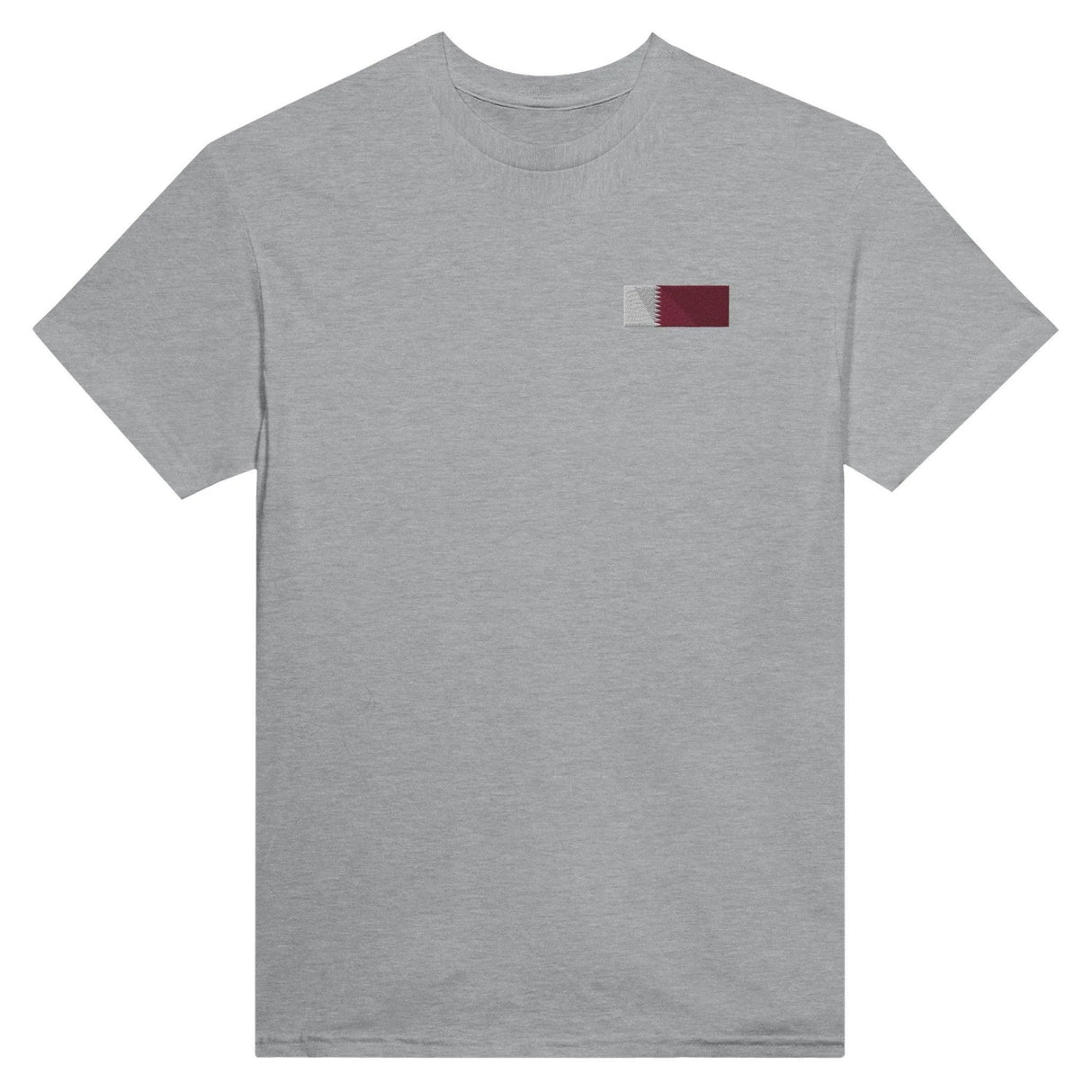 T-shirt drapeau qatar broderie couleur coton mélangé