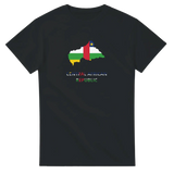 T-shirt drapeau république centrafricaine carte - pixelforma