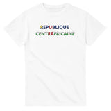 T-shirt Drapeau République centrafricaine en écriture - Pixelforma 