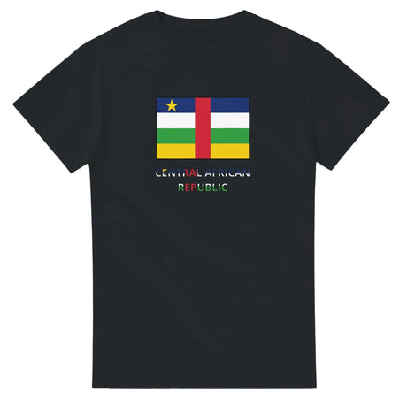 T-shirt drapeau république centrafricaine texte - pixelforma