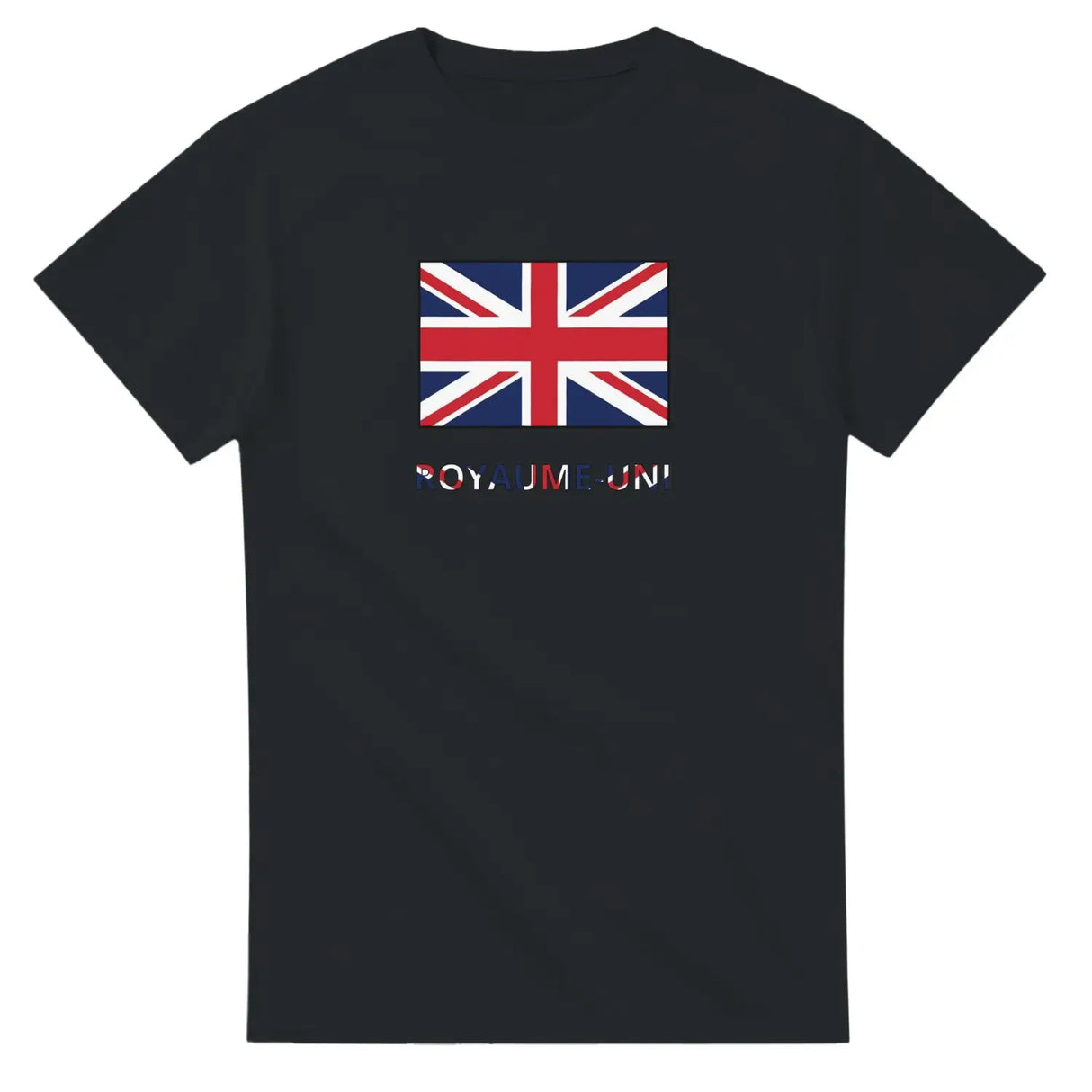 T-shirt drapeau royaume-uni en texte - pixelforma