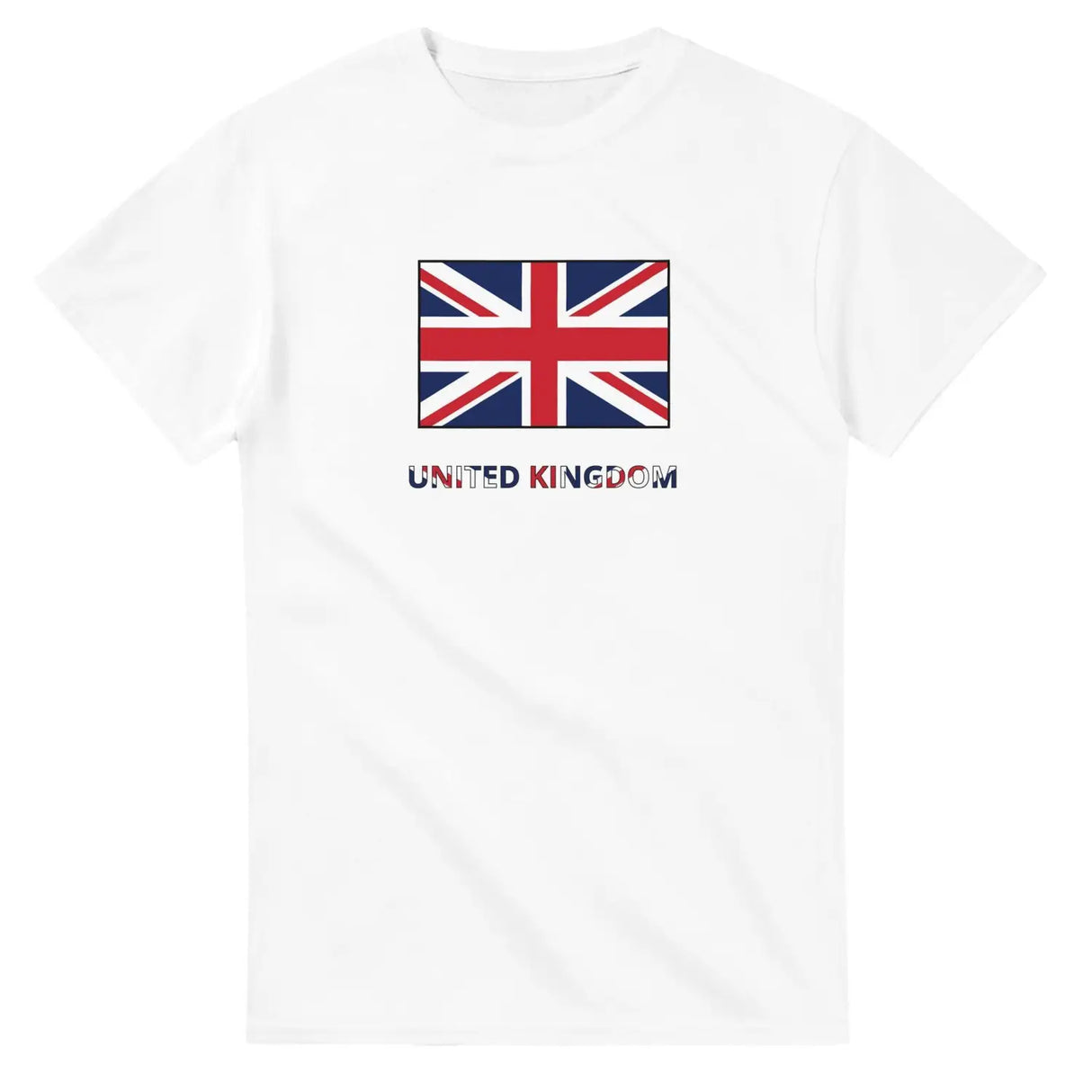 T-shirt drapeau royaume-uni texte - pixelforma