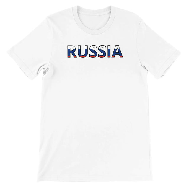 T-shirt drapeau russie - pixelforma