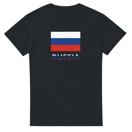 T-shirt drapeau russie texte - pixelforma