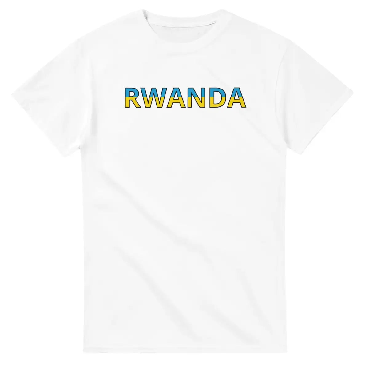 T-shirt Drapeau Rwanda en écriture - Pixelforma 