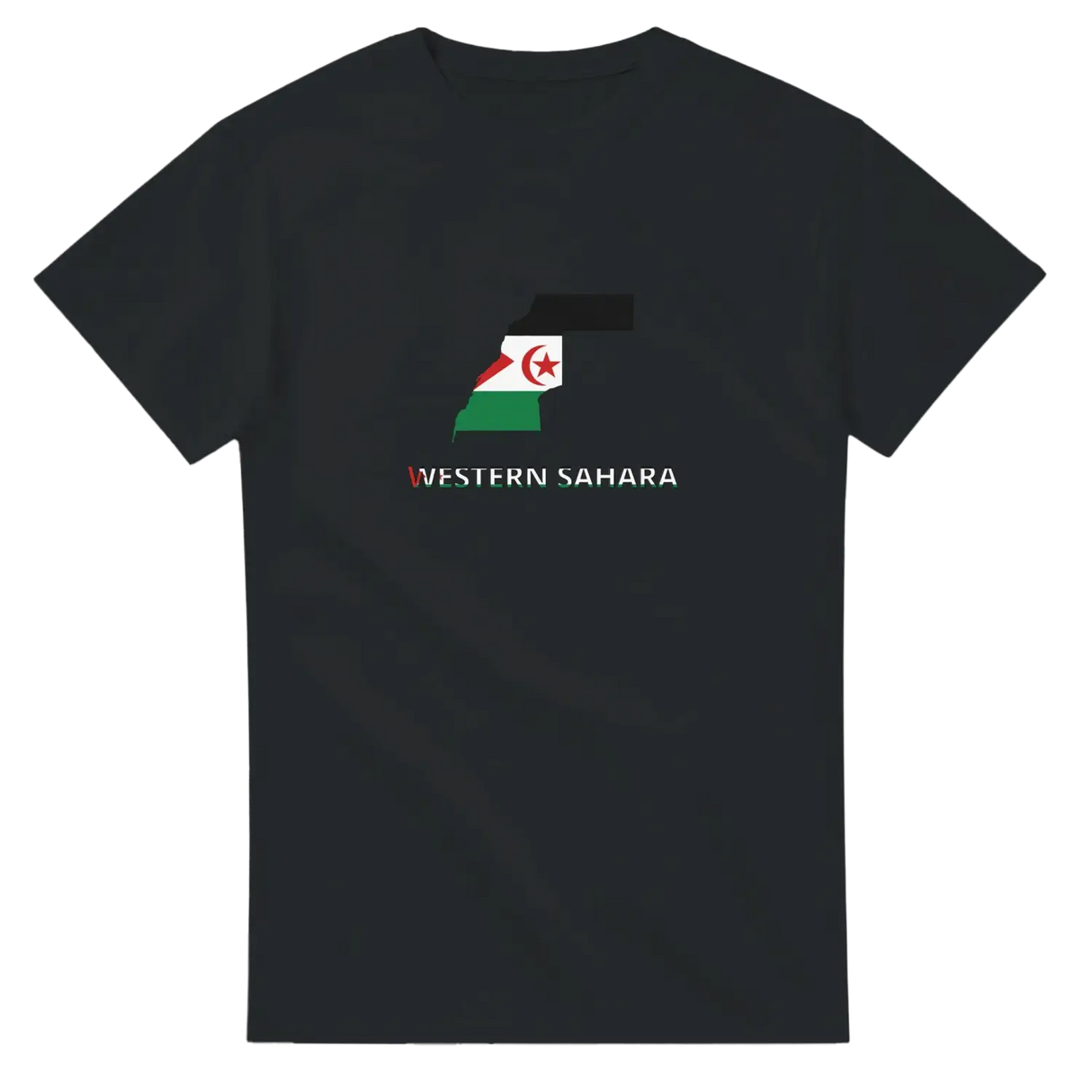 T-shirt drapeau sahara occidental carte - pixelforma