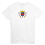 T-shirt drapeau saint-barthélemy brodé coton mélangé