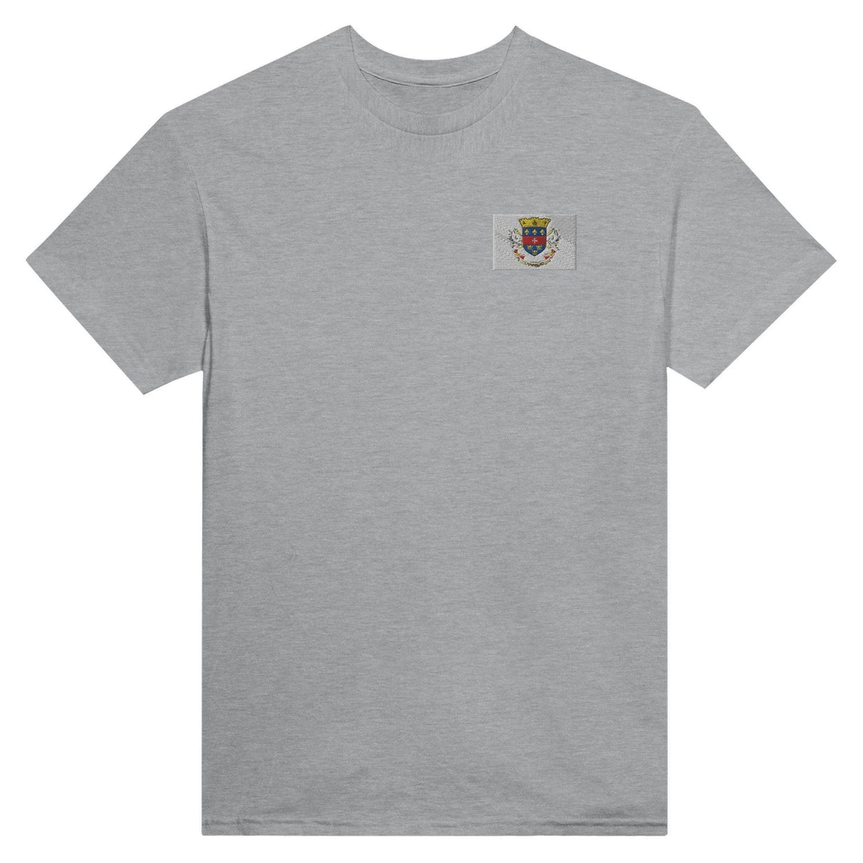 T-shirt drapeau saint-barthélemy broderie coton mélangé