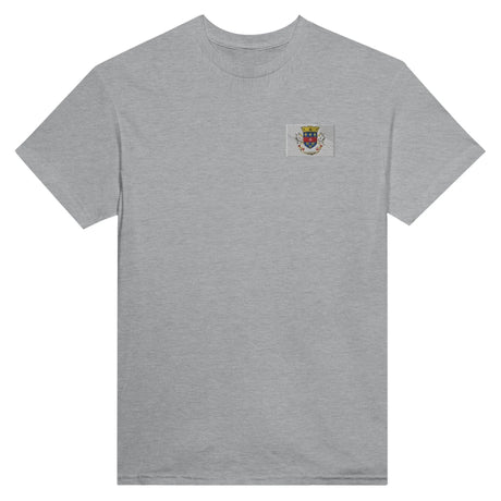 T-shirt drapeau saint-barthélemy broderie coton mélangé