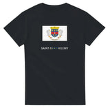 T-shirt drapeau saint-barthélemy en texte - pixelforma