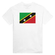 T-shirt drapeau saint-christophe-et-niévès coton épais brodé