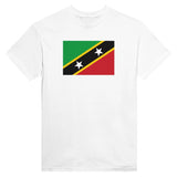 T-shirt drapeau saint-christophe-et-niévès coton épais brodé