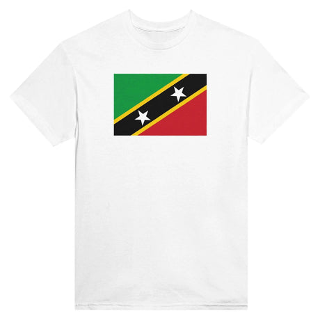 T-shirt drapeau saint-christophe-et-niévès coton épais brodé