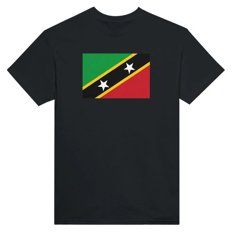 T-shirt drapeau saint-christophe-et-niévès coton épais brodé