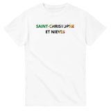 T-shirt Drapeau Saint-Christophe-et-Niévès en écriture - Pixelforma 