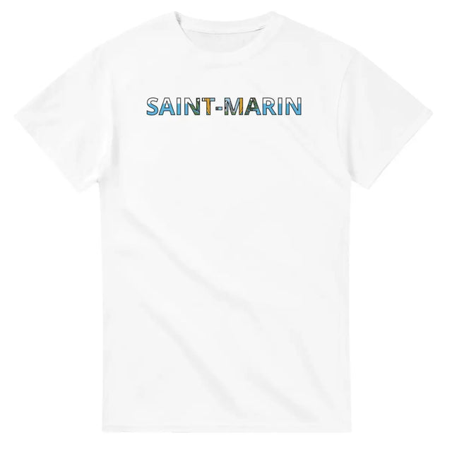 T-shirt Drapeau Saint-Marin en écriture - Pixelforma 