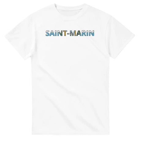 T-shirt drapeau saint-marin en écriture - pixelforma