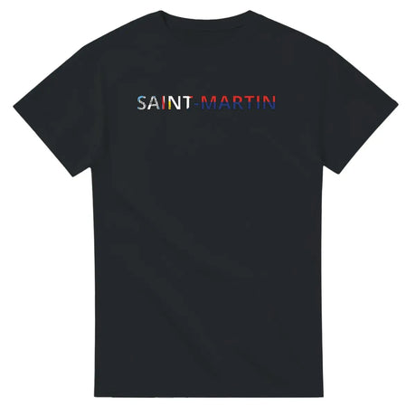 T-shirt Drapeau Saint-Martin en écriture - Pixelforma 