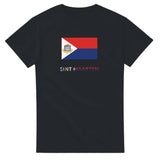 T-shirt drapeau saint-martin texte - pixelforma