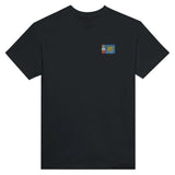 T-shirt drapeau saint-pierre-et-miquelon broderie coton