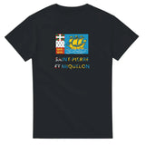 T-shirt Drapeau Saint-Pierre-et-Miquelon en texte - Pixelforma 