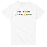 T-shirt drapeau saint-pierre-et-miquelon - pixelforma