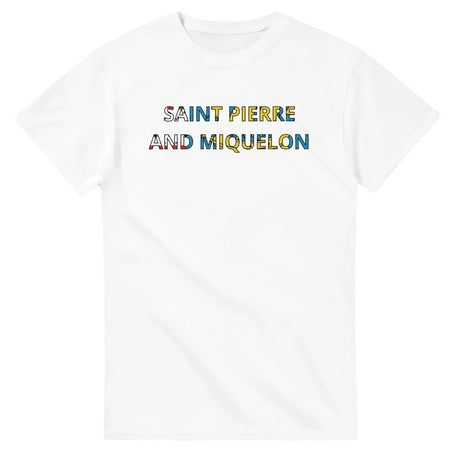 T-shirt drapeau saint-pierre-et-miquelon - pixelforma