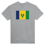 T-shirt drapeau saint-vincent coton épais brodé doux