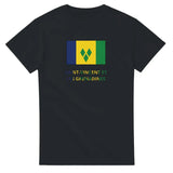 T-shirt Drapeau Saint-Vincent-et-les-Grenadines en texte - Pixelforma 