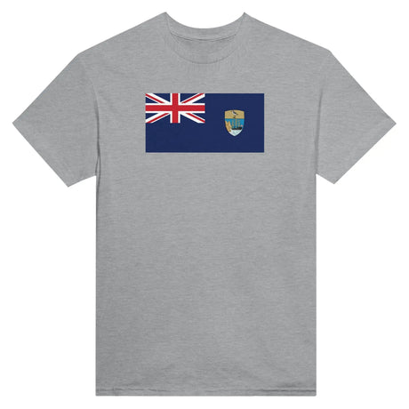 T-shirt drapeau sainte-hélène coton mélangé brodé
