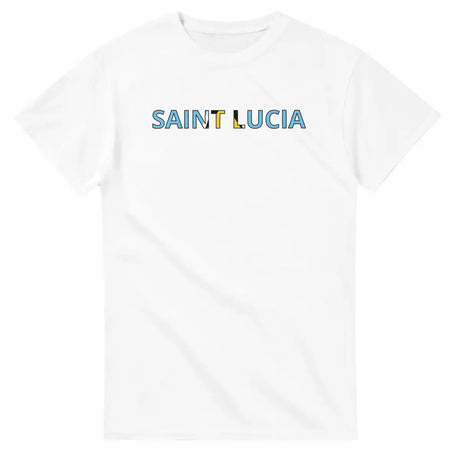 T-shirt Drapeau Sainte-Lucie - Pixelforma 