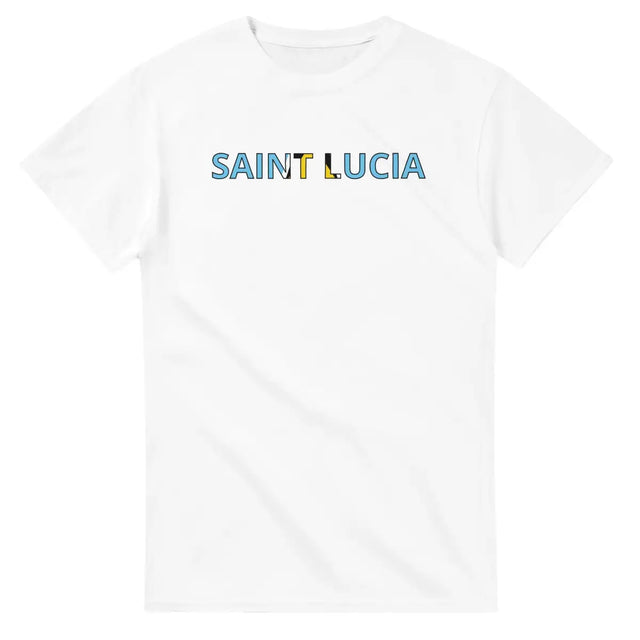 T-shirt Drapeau Sainte-Lucie - Pixelforma 