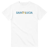 T-shirt drapeau sainte-lucie - pixelforma