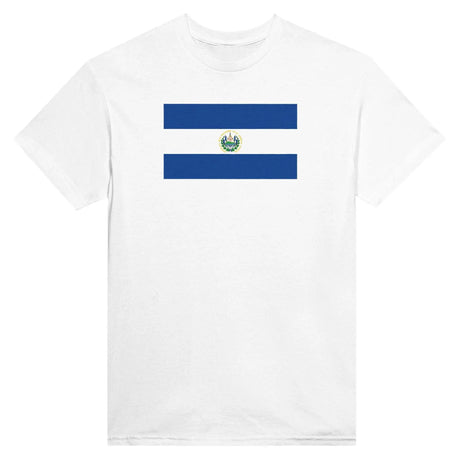 T-shirt drapeau salvador brodé coton mélangé élégant