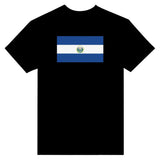 T-shirt drapeau salvador brodé coton mélangé élégant