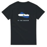 T-shirt drapeau salvador carte - pixelforma