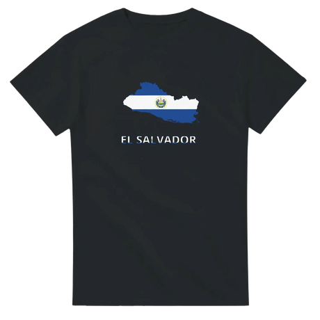 T-shirt drapeau salvador carte - pixelforma