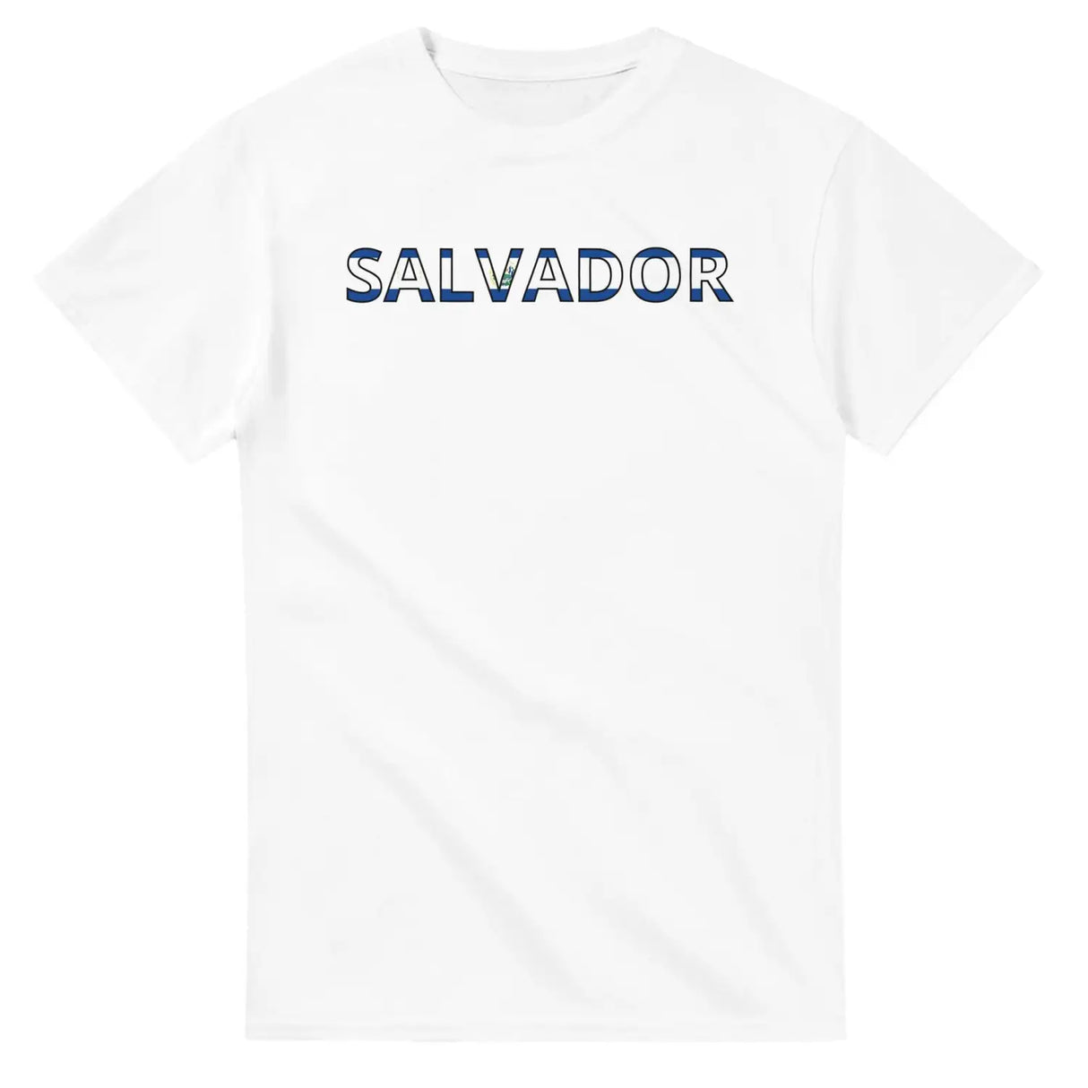 T-shirt drapeau salvador en écriture - pixelforma