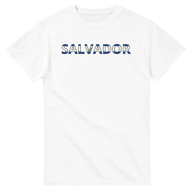 T-shirt drapeau salvador en écriture - pixelforma