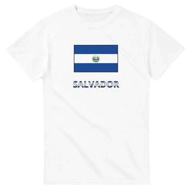 T-shirt Drapeau Salvador en texte - Pixelforma 